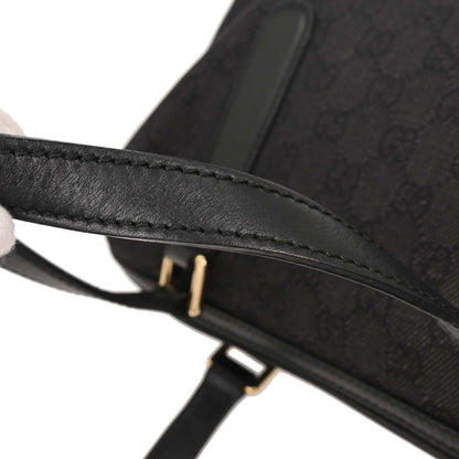 Gucci Black Canvas GG Handbag