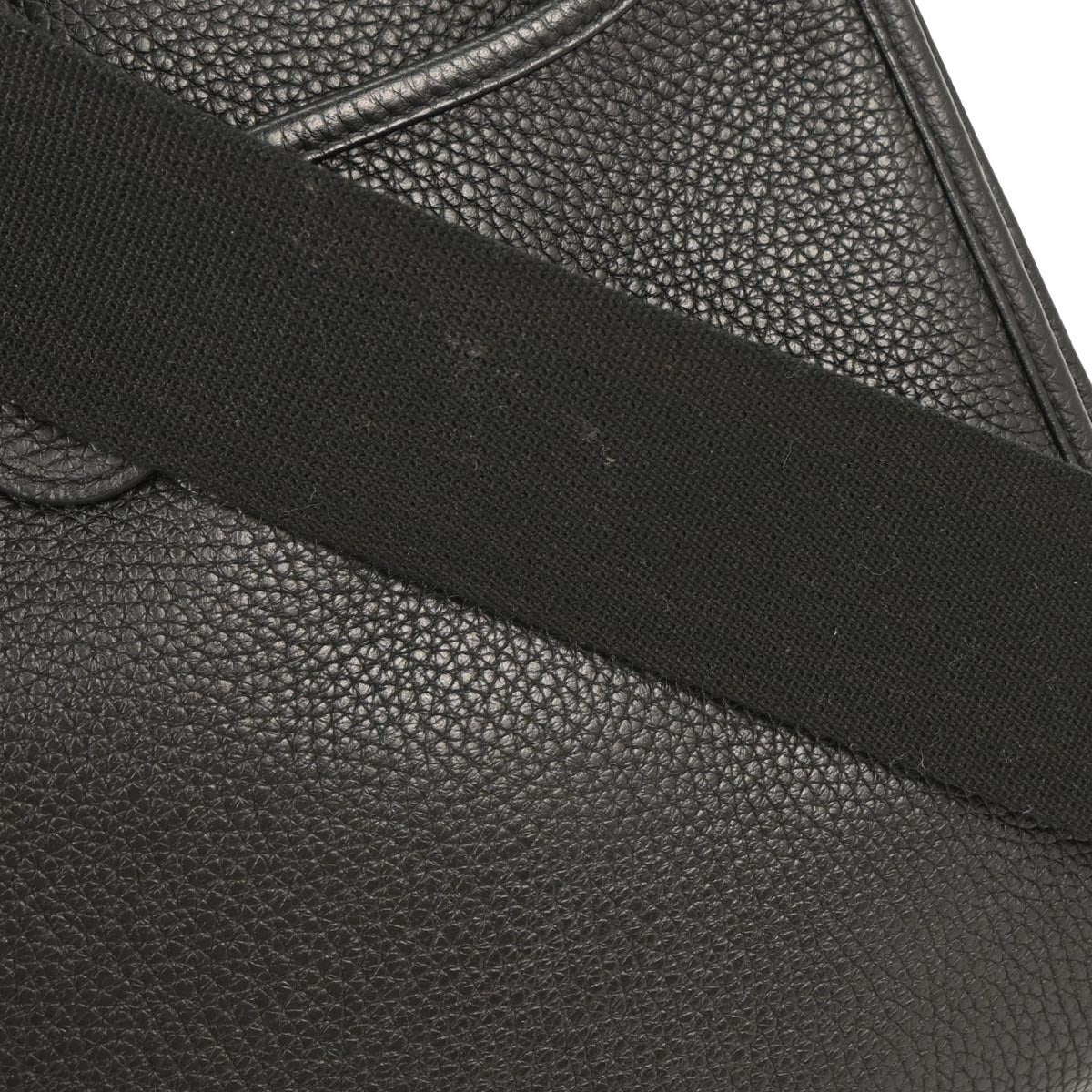 Hermes Black Taurillon Clemence Evelyne 3 29 PM Shoulder Bag