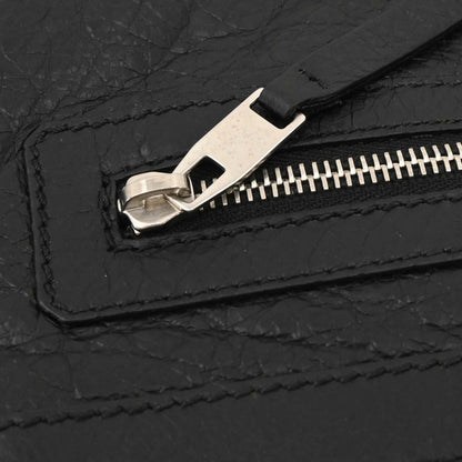 Balenciaga Black Lambskin Clip L Clutch Bag