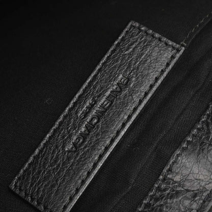 Balenciaga Black Lambskin Clip L Clutch Bag