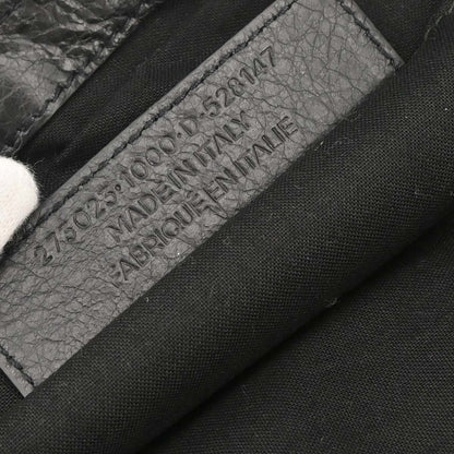 Balenciaga Black Lambskin Clip L Clutch Bag