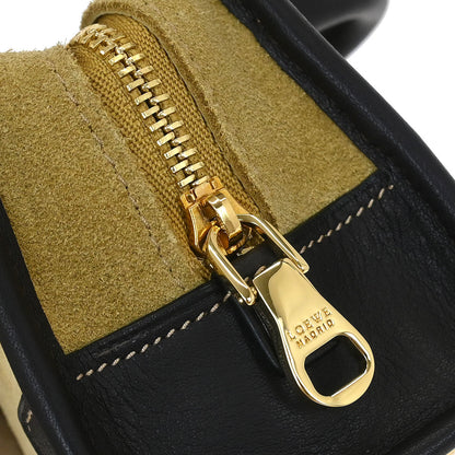 Loewe * Brown Beige Suede Leather Amazona 12 Handbag