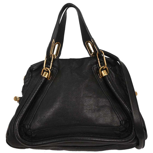 Chloe Black Paraty 2way Shoulder Handbag