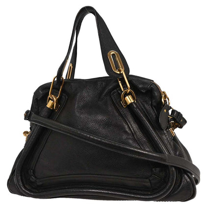 Chloe Black Paraty 2way Shoulder Handbag