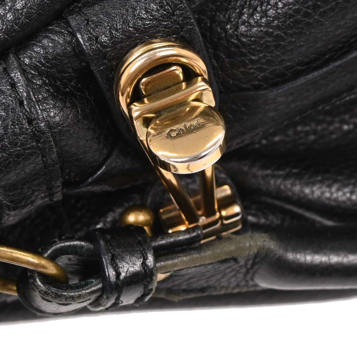 Chloe Black Paraty 2way Shoulder Handbag