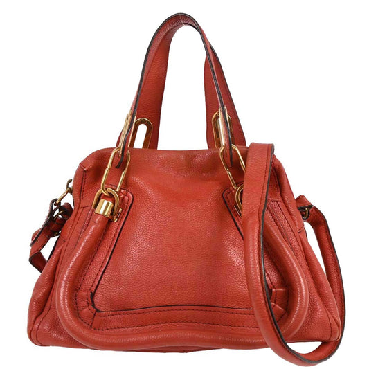 Chloe Vermilion Red Paraty 2way Shoulder Handbag