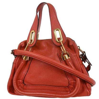 Chloe Vermilion Red Paraty 2way Shoulder Handbag