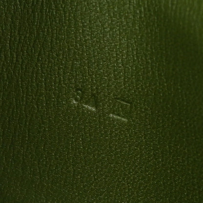 Hermes * Olive Green Alligator Bearn Soufflet Wallet