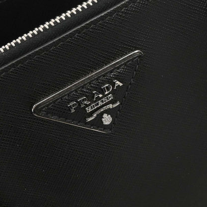 Prada Black Galleria Tote Studded 2way Shoulder Handbag