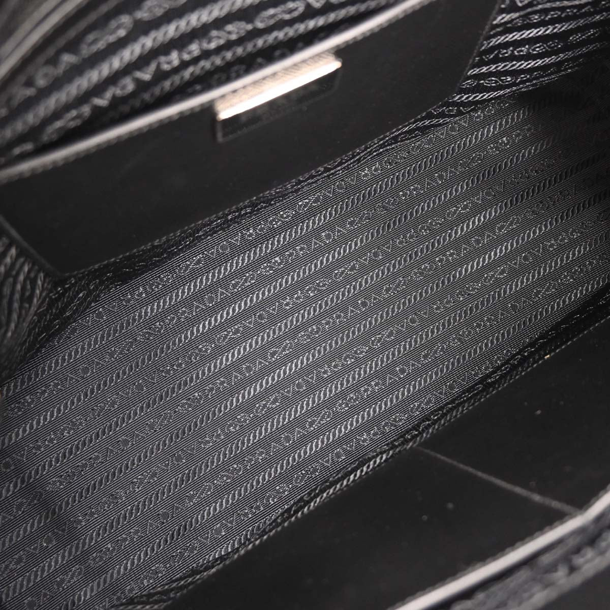 Prada Black Galleria Tote Studded 2way Shoulder Handbag