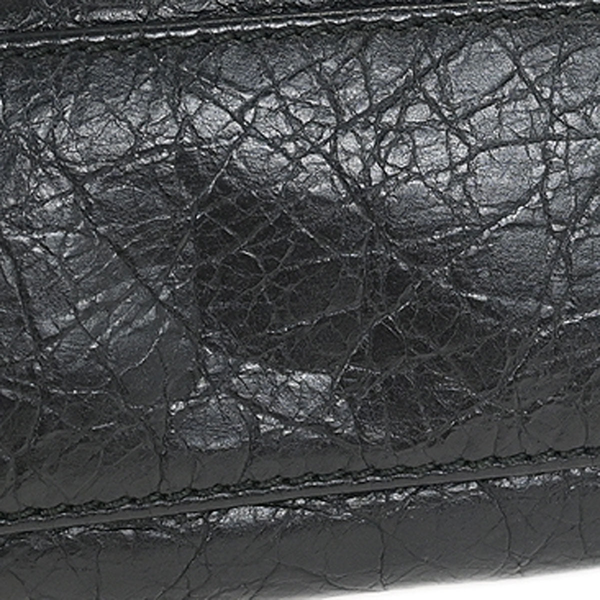 Balenciaga Black Lambskin Mini City 2way Shoulder Handbag