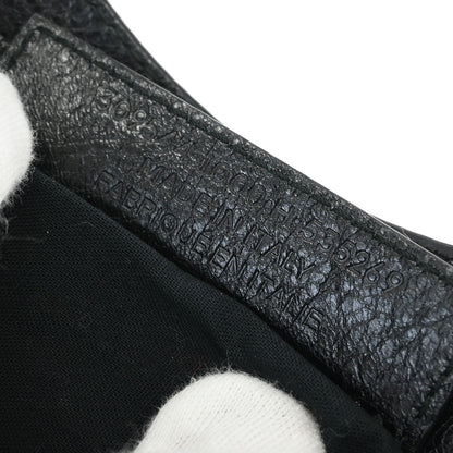 Balenciaga Black Lambskin Mini City 2way Shoulder Handbag