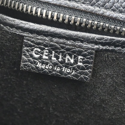 Celine Black Calfskin Nano Luggage Tote Bag
