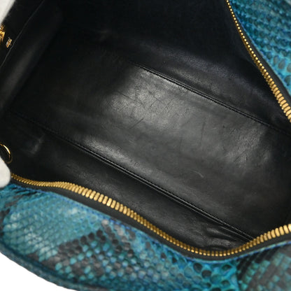 Loewe * Green Python Amazona 28 Handbag