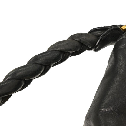 Miu Miu Black Lambskin Coffer 2way Shoulder Handbag