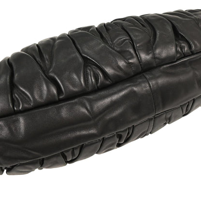 Miu Miu Black Lambskin Coffer 2way Shoulder Handbag