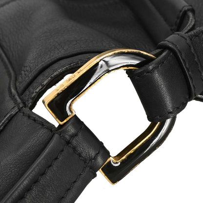 Fendi Black Leather Anna 2way Shoulder Handbag