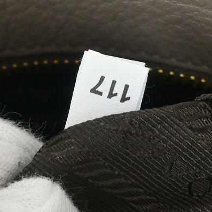 Prada Gray Leather 2way Shoulder Tote Handbag