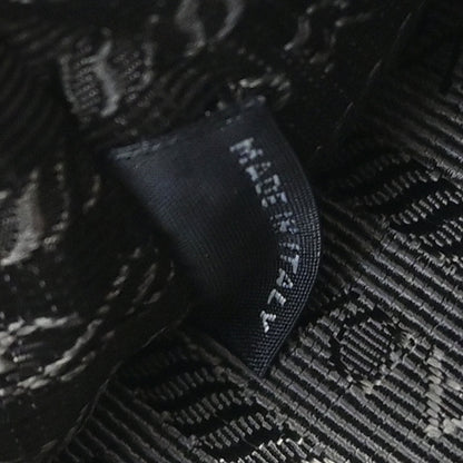 Prada Gray Leather 2way Shoulder Tote Handbag