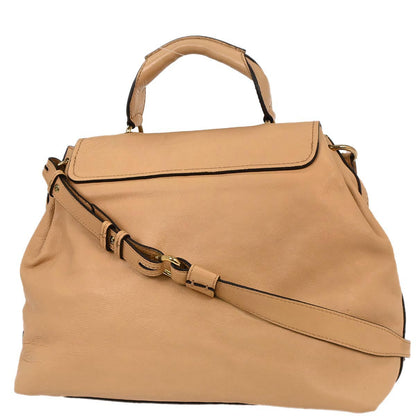 Chloe Beige Leather Elsie 2way Shoulder Handbag