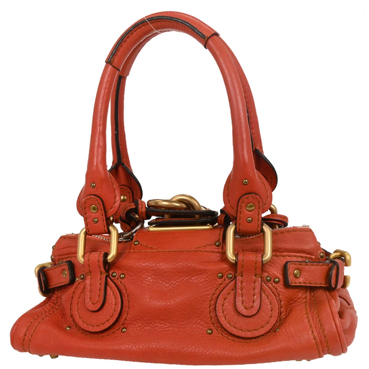 Chloe Vermilion Red Paddington Mini Handbag