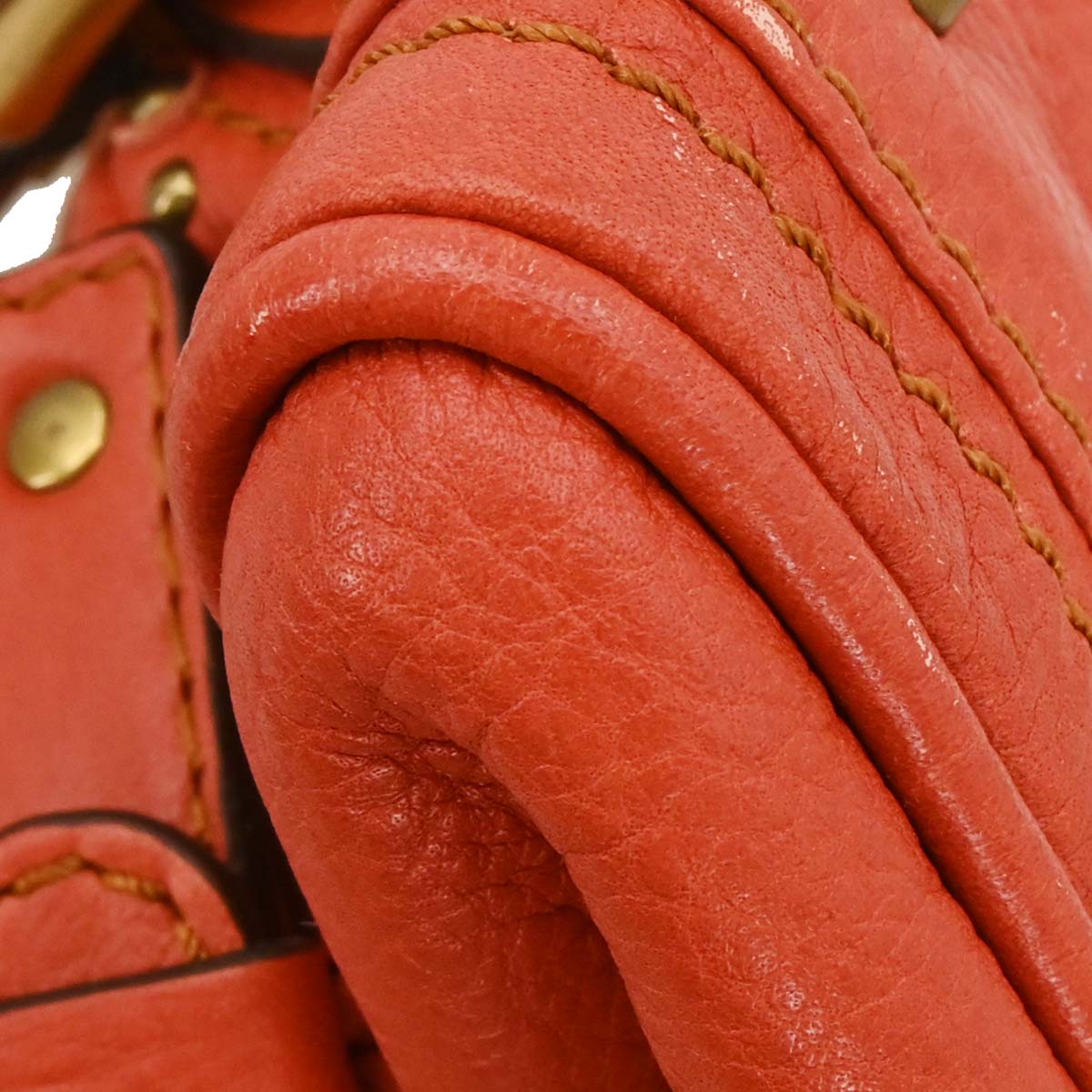 Chloe Vermilion Red Paddington Mini Handbag