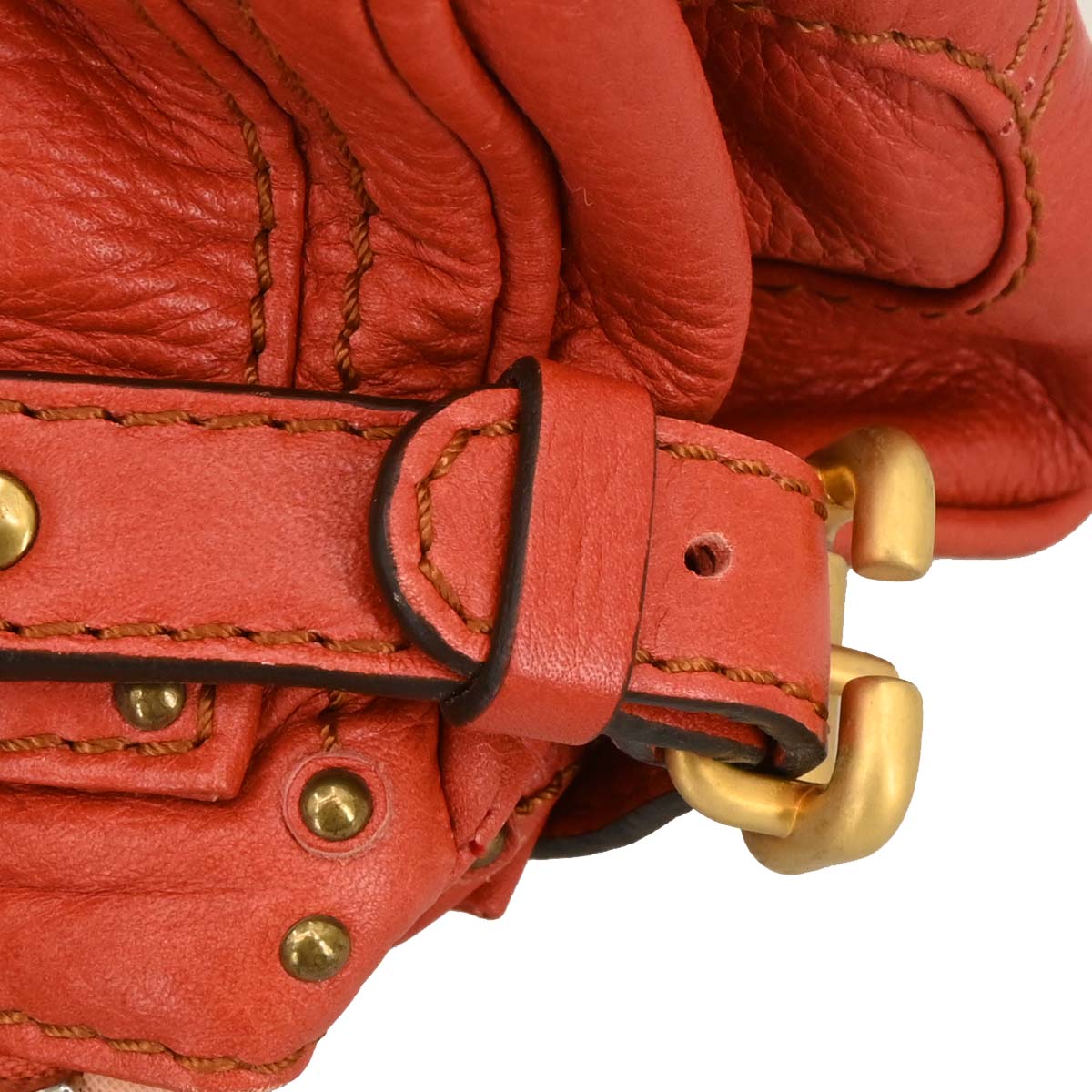 Chloe Vermilion Red Paddington Mini Handbag