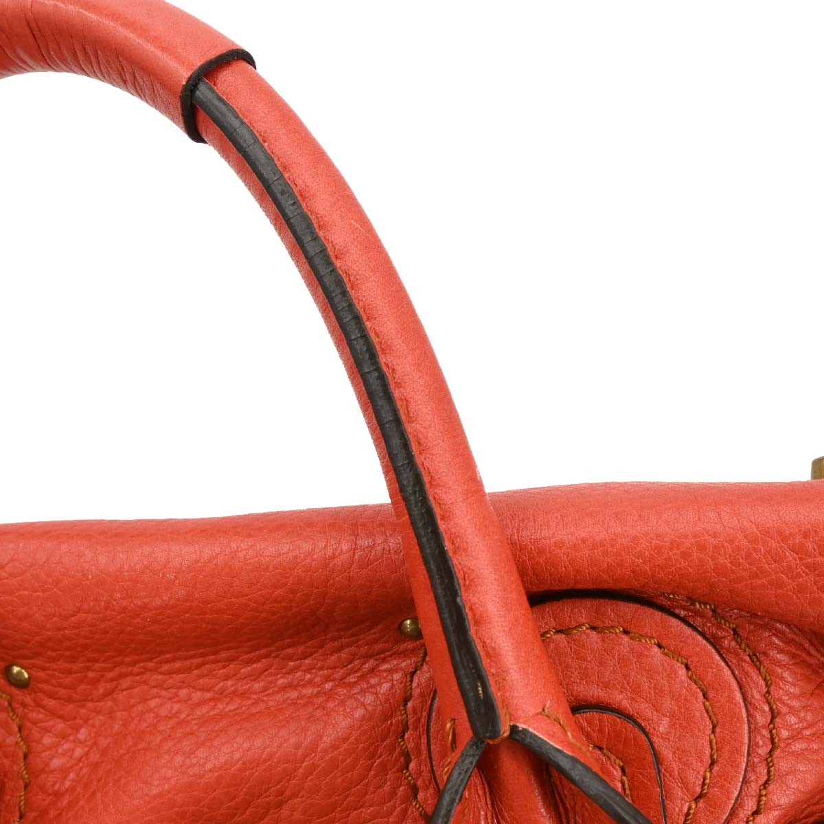 Chloe Vermilion Red Paddington Mini Handbag