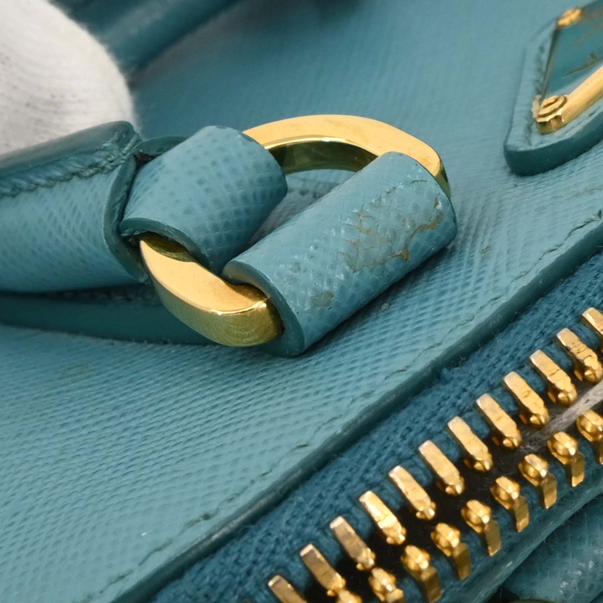 Prada Turquoise Blue Promenade 2way Shoulder Handbag