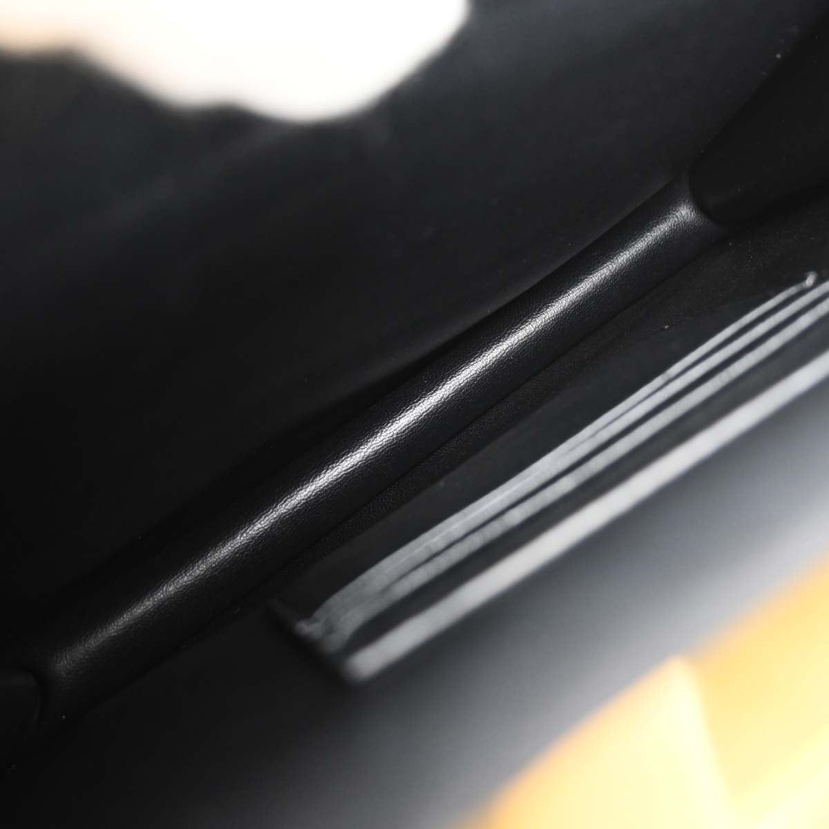 Celine Black Leather Clasp Shoulder Bag