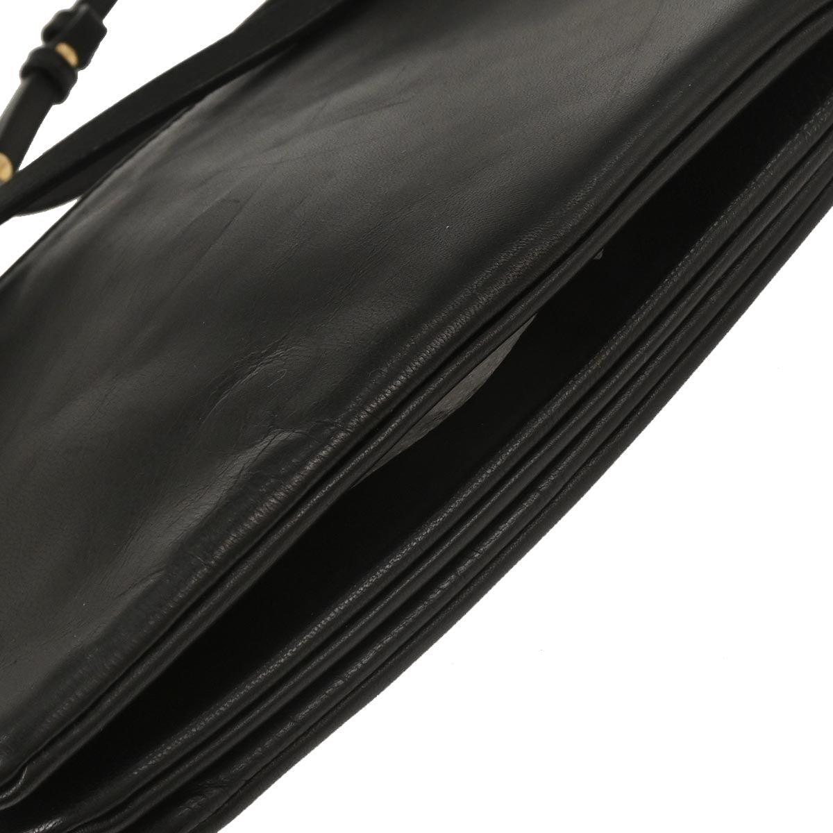 Celine Black Leather Trio Shoulder Bag