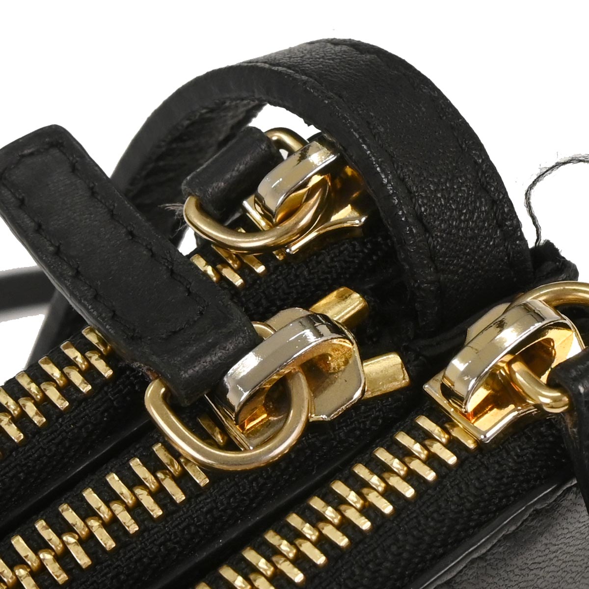 Celine Black Leather Trio Shoulder Bag