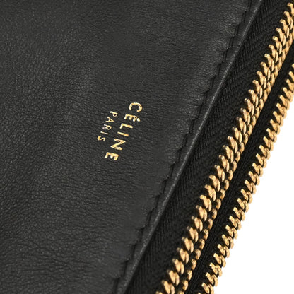 Celine Black Leather Trio Shoulder Bag