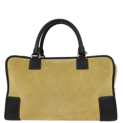 Loewe Beige Suede Amazona 36 Handbag