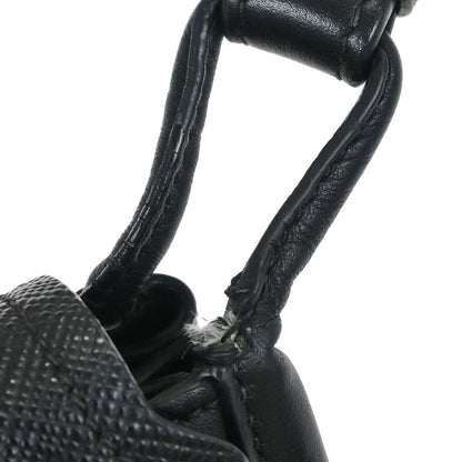 Prada Black Leather Corsaire Shoulder Bag