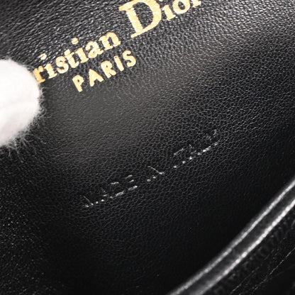 Christian Dior Black Tweed Rock Chain Shoulder Bag