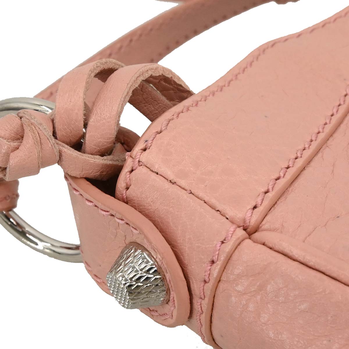 Balenciaga Pink Leather Hip Shoulder Bag