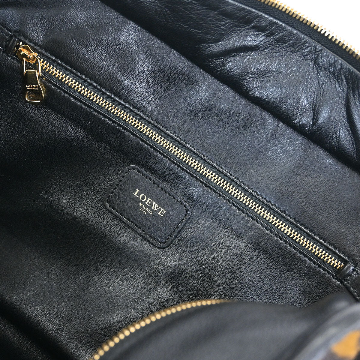 Loewe * Pony Hair Brown Leopard Amazona 36 Handbag