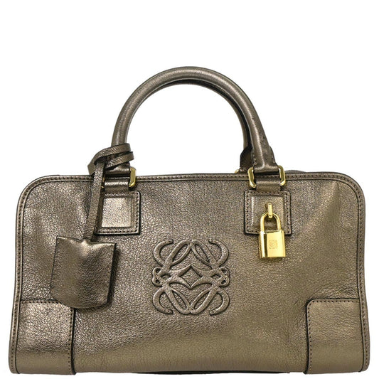 Loewe Gold Lambskin Amazona 28 Handbag