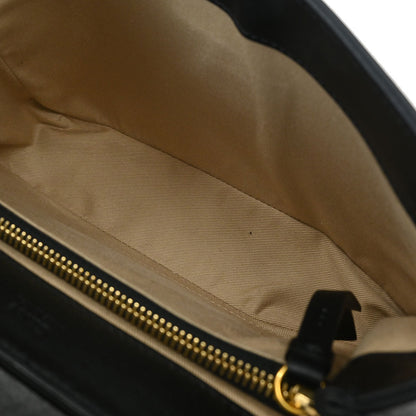 Chloe Black Leather C 2way Shoulder Handbag