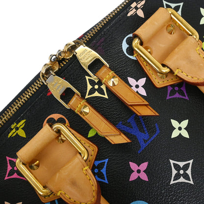 Louis Vuitton Black Monogram Multicolor Alma GM Handbag M40442