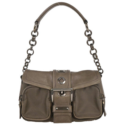 Prada Gray Chain Handbag