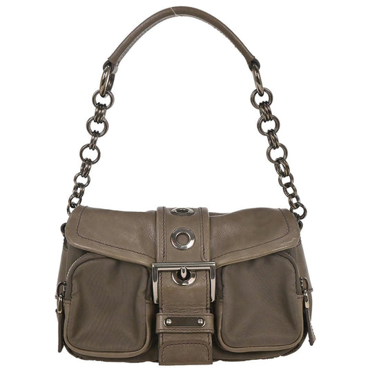 Prada Gray Chain Handbag