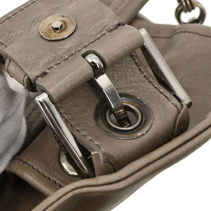 Prada Gray Chain Handbag