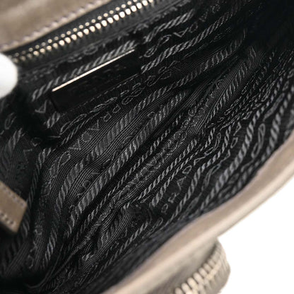 Prada Gray Chain Handbag
