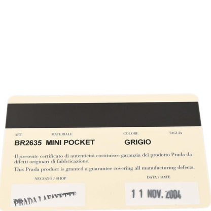 Prada Gray Chain Handbag