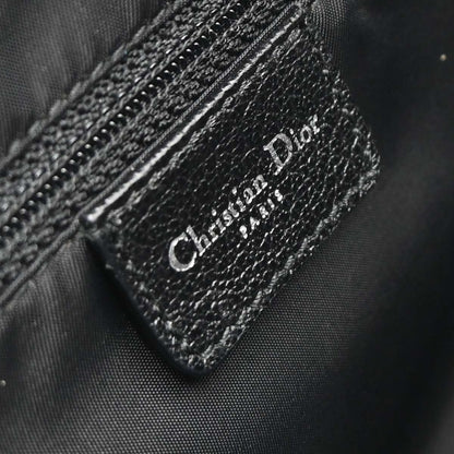 Christian Dior Black Floral Embroidered Trotter Handbag