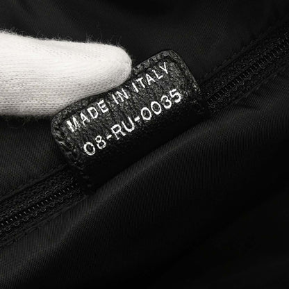 Christian Dior Black Floral Embroidered Trotter Handbag