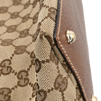 Gucci Brown Bamboo GG Tote Bag