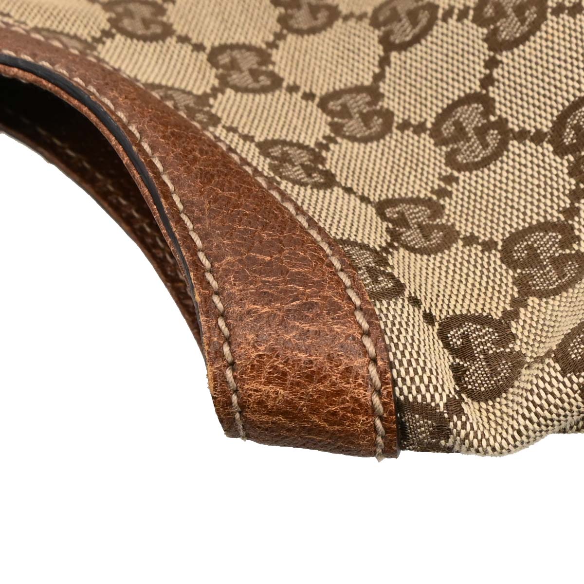 Gucci Brown Bamboo GG Tote Bag